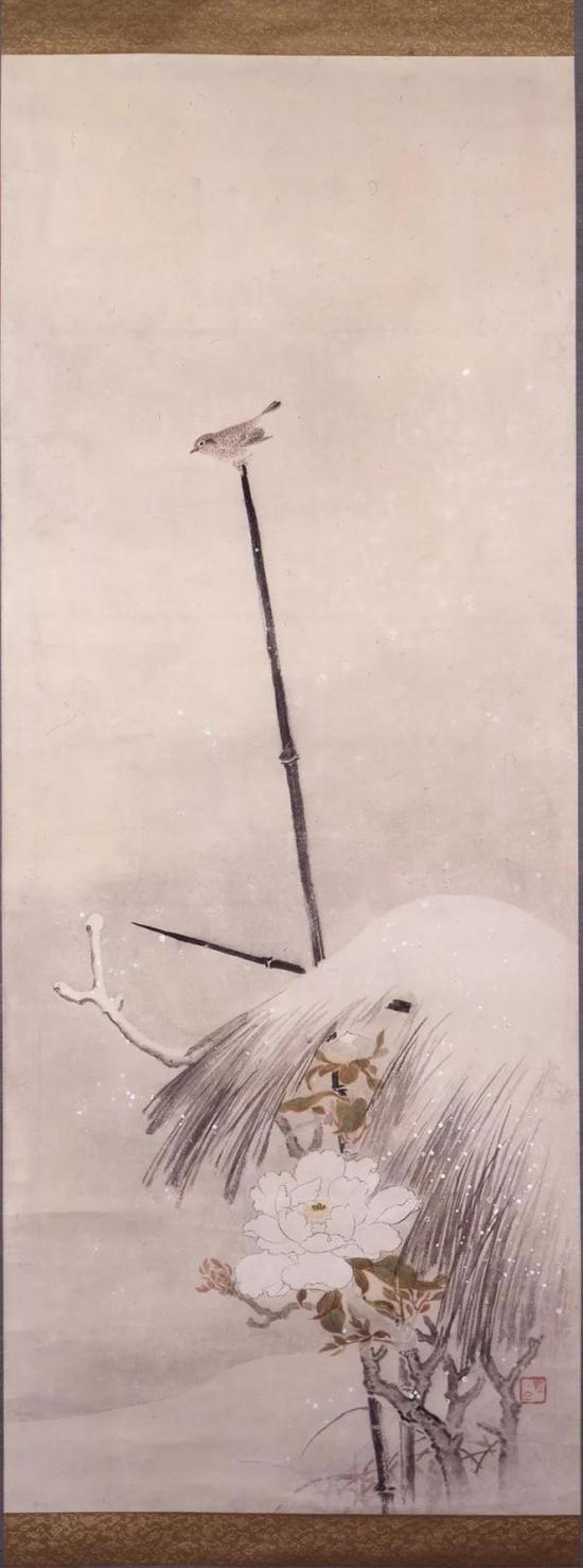 《一年十二月图 十一月之寒牡丹》 江户时代（1603—1867）东京都江户东京博物馆藏